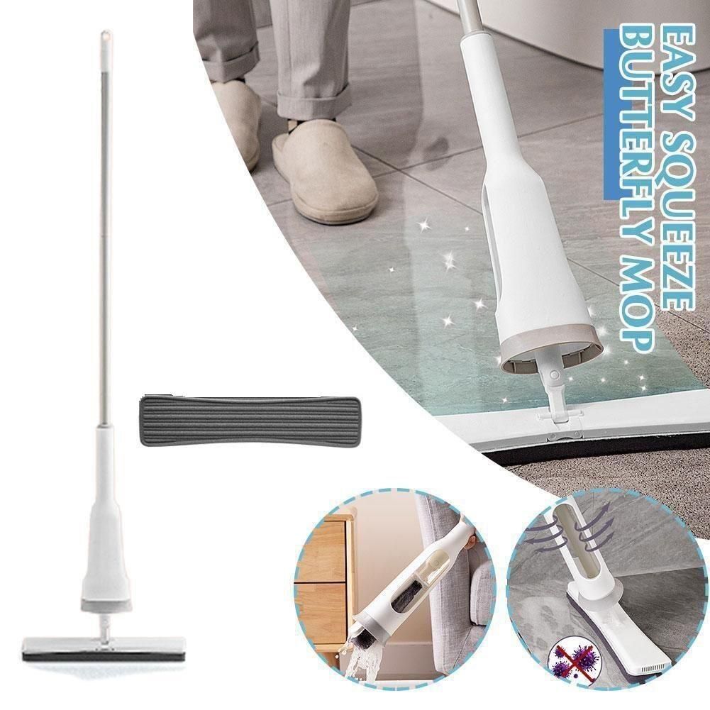 Squeezing Mop, Folding Sponge Absorbs More - Home