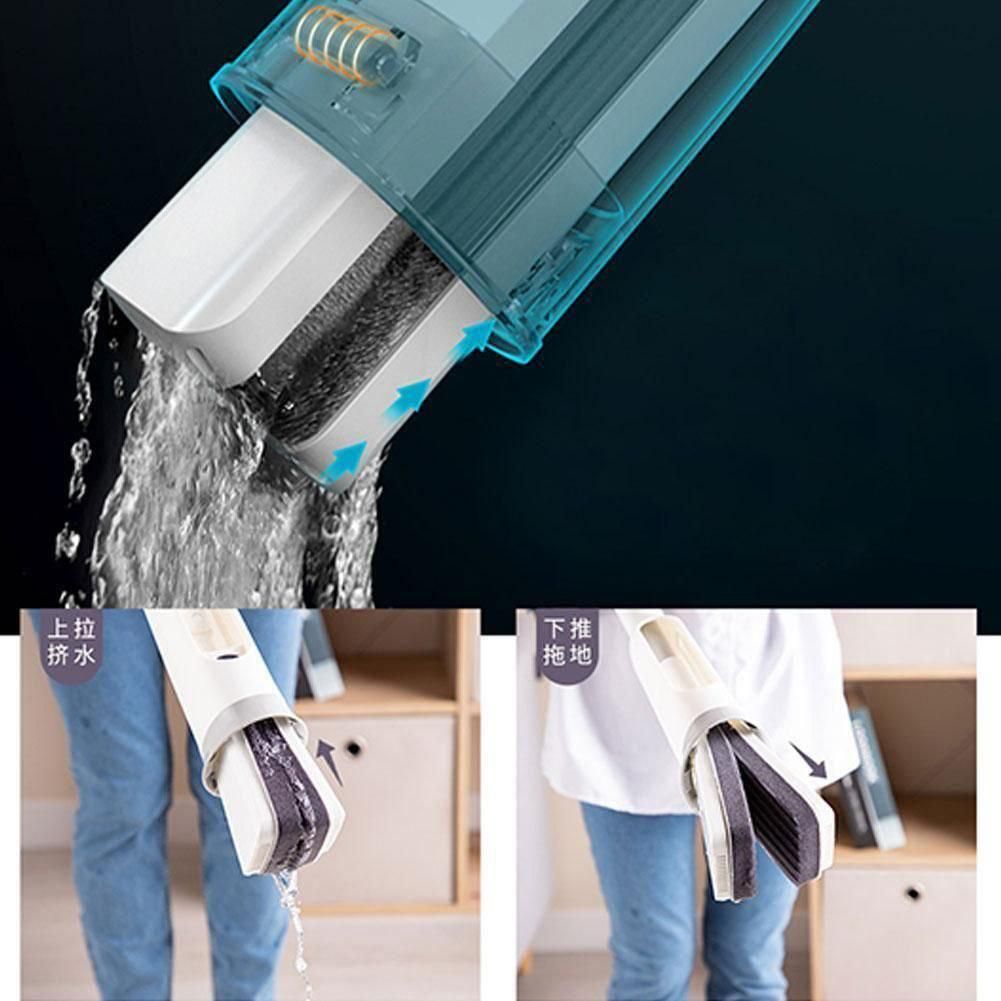Squeezing Mop, Folding Sponge Absorbs More - Home