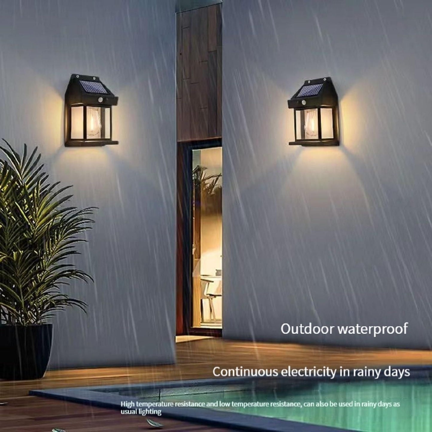 Solar Light Outdoor Wall Light - Gadget