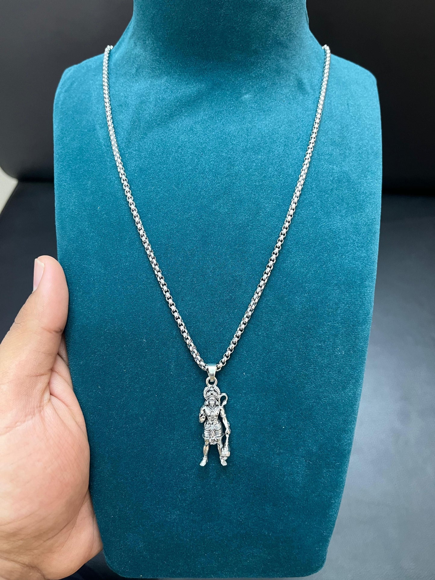 Lord Hanuman Pendant with Chain - Premium collection