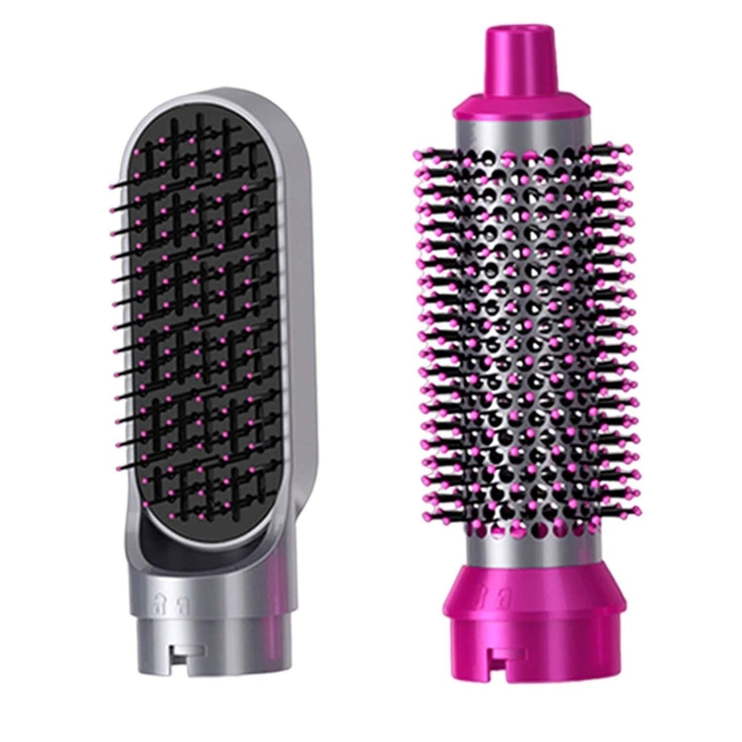 Muti-Functional 5 IN 1 Hair Styling Tool Detachable Hot Air Brush Hair Dryer with Comb - Gadget
