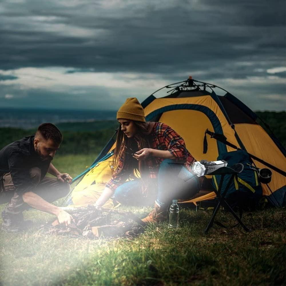 Portable Rechargeable Torch LED Flashlight - Gadget