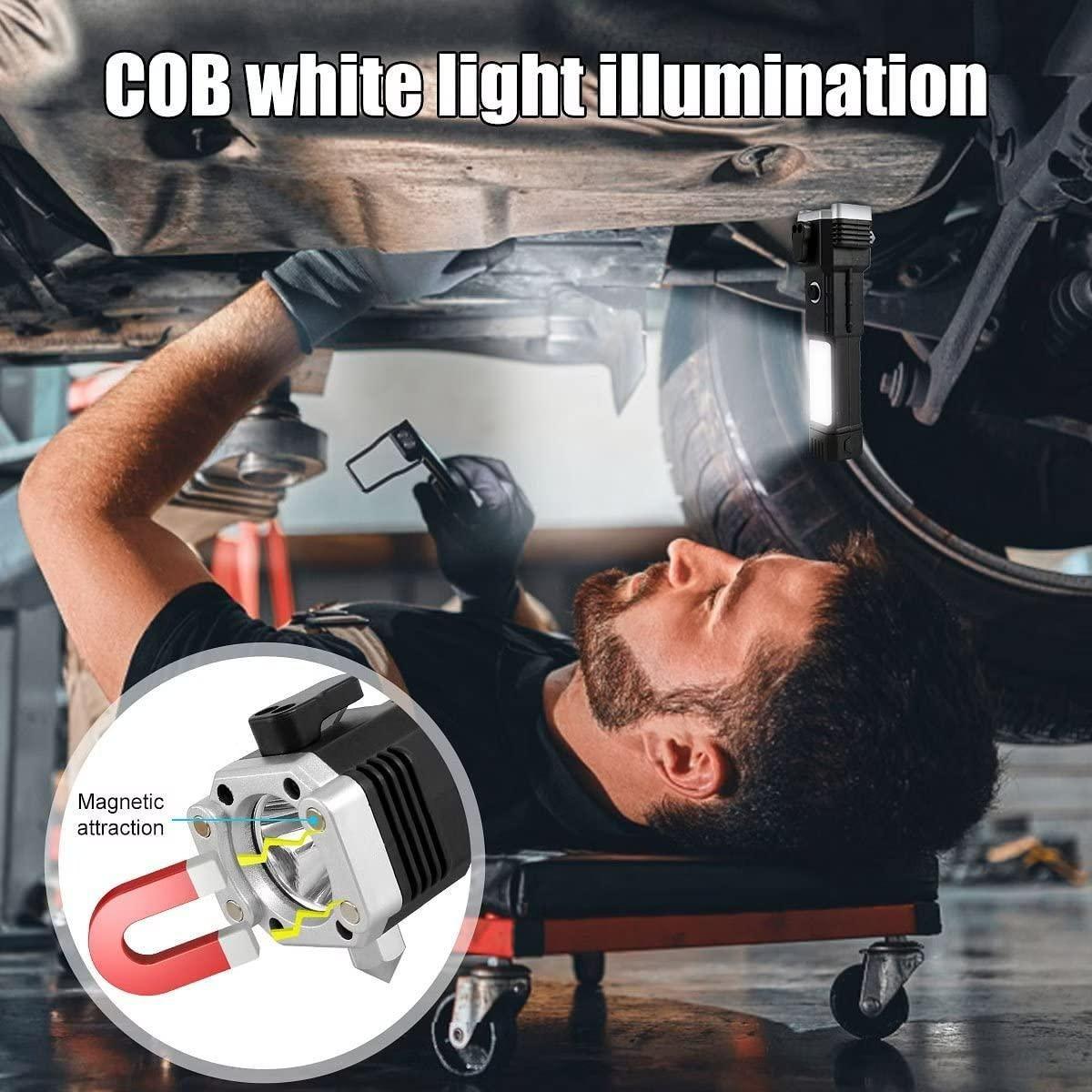Portable Rechargeable Torch LED Flashlight - Gadget